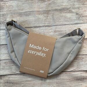 July Khaki Everyday Crescent Crossbody Bag